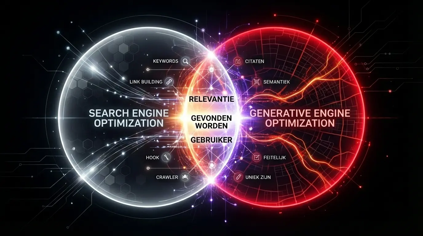 SEO vs GEO Overlap Visualisatie